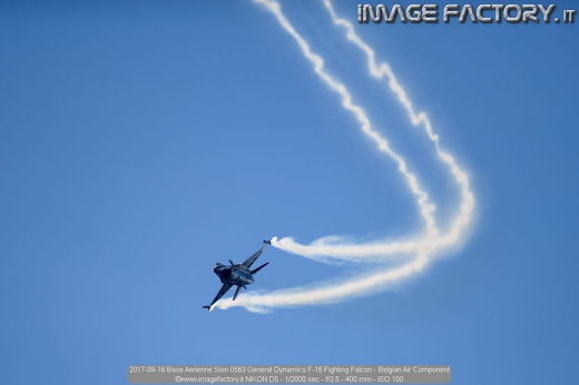 2017-09-16 Base Aerienne Sion 0563 General Dynamics F-16 Fighting Falcon - Belgian Air Component